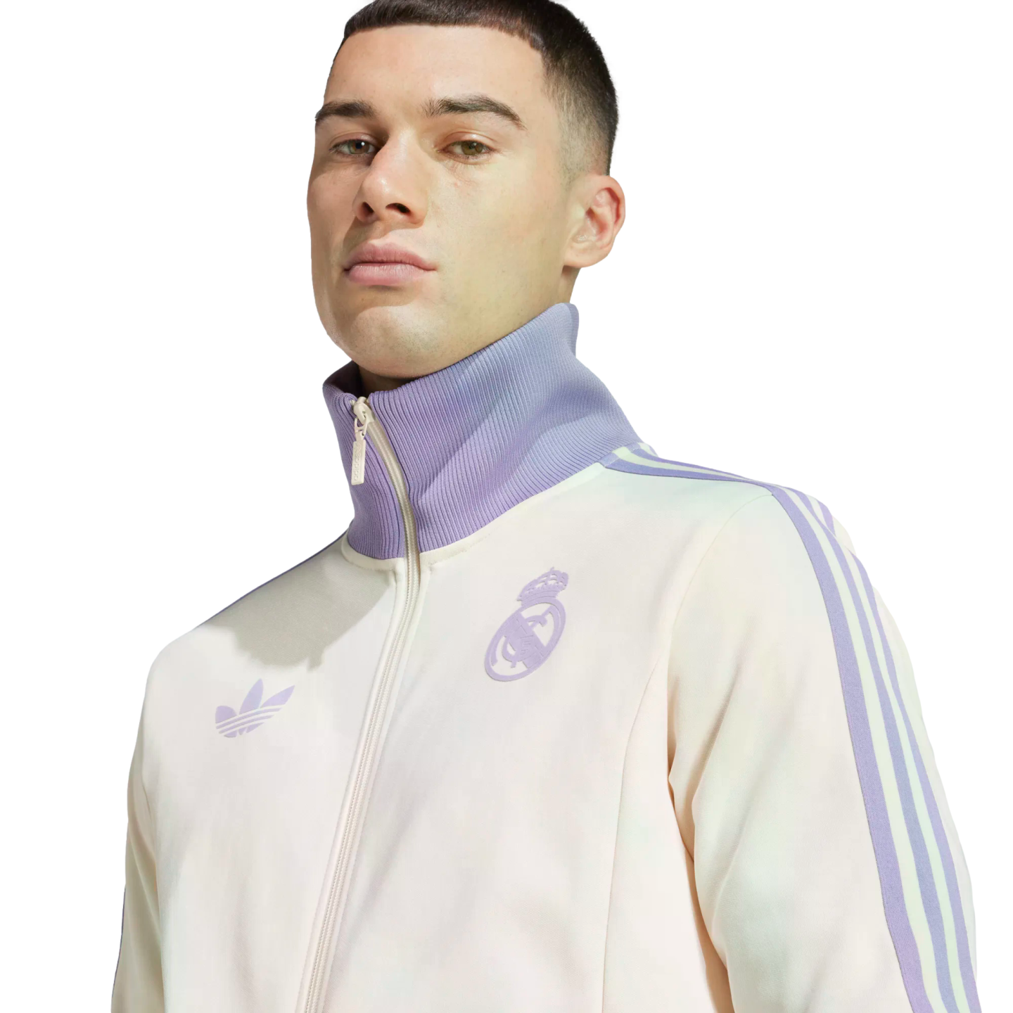 (ADID-IY0058) Chaqueta deportiva Beckenbauer Originals del Real Madrid de Adidas [WONWHI/MAGLIL] (lanzamiento el 1/11/24)