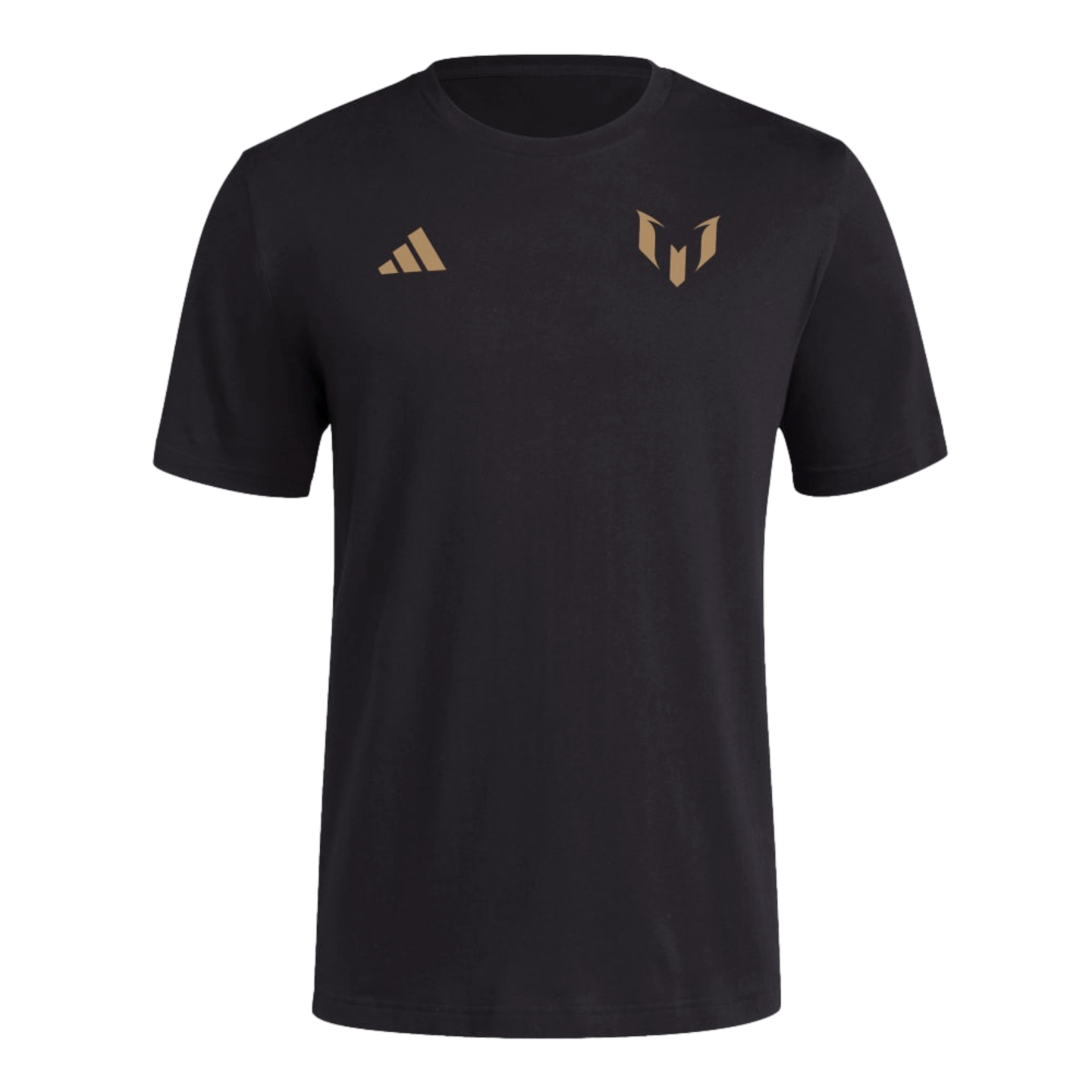 Camiseta Adidas con nombre y número de Messi en dorado