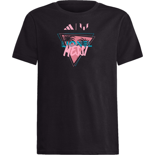 Adidas Messi Palm Tree Miami Youth Tee