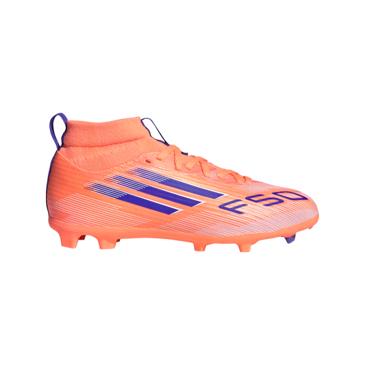 Adidas F50 League Mid Youth Firm Ground Cleats JI3548