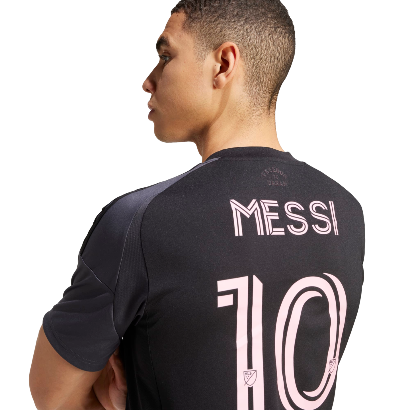 (ADID-JI6821) Camiseta visitante de Messi del Inter Miami 2024 de Adidas [NEGRO] (lanzamiento el 1/12/24)