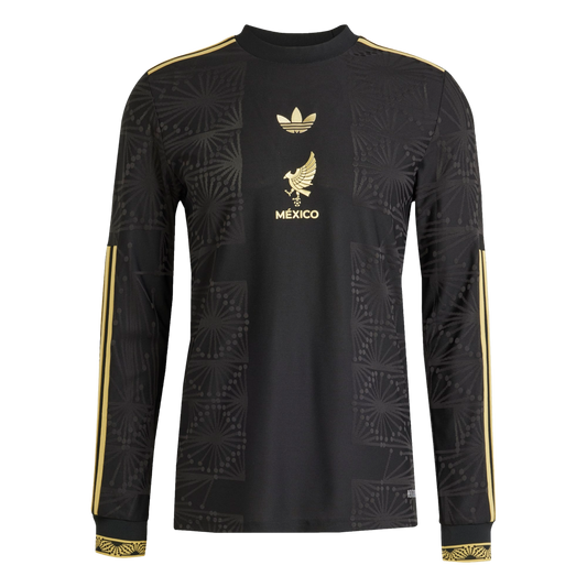 Adidas Mexico 2025 Gold Authentic Long Sleeve Jersey