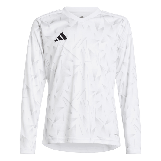 adidas Youth Team Icon 25 Long Sleeve Jersey - White JM6780