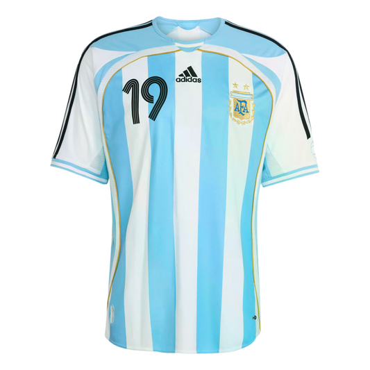 Adidas Argentina Retro 2006 Messi Home Jersey