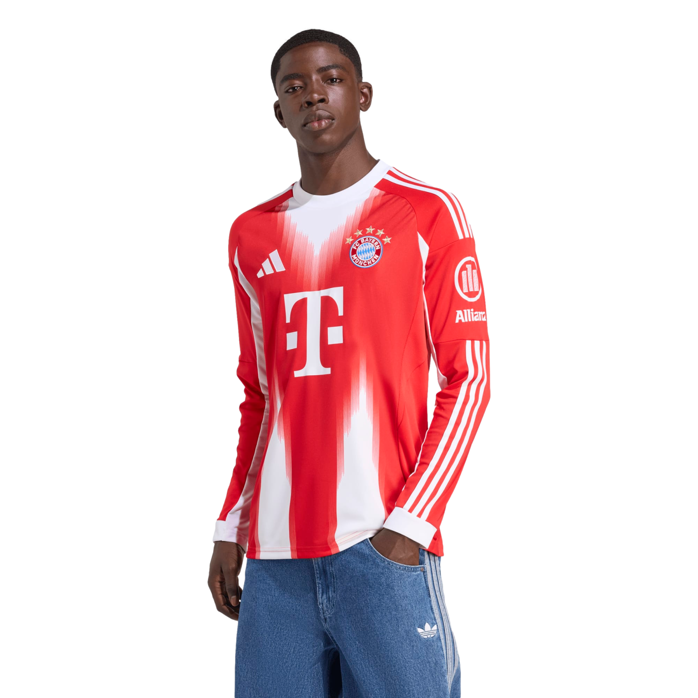Adidas Bayern Munich 25/26 Long Sleeve Home Jersey Soccer JP3689 Adidas Bayern Munich 25/26 Long Sleeve Home Jersey Soccer JP3689