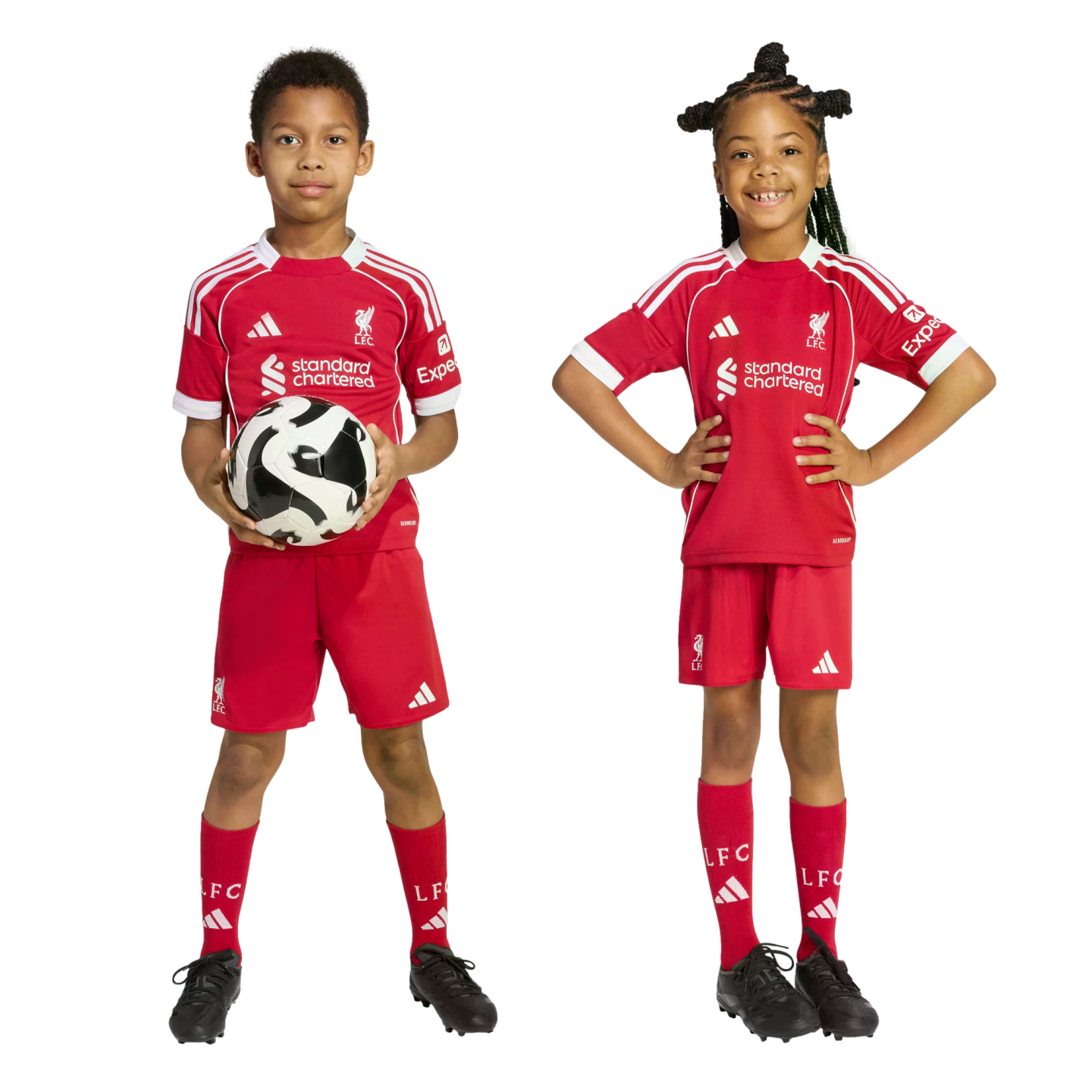 Adidas Liverpool 25/26 Toddler Home Mini Kit Soccer JV6442 Red Adidas Liverpool 25/26 Toddler Home Mini Kit Soccer JV6442 Red