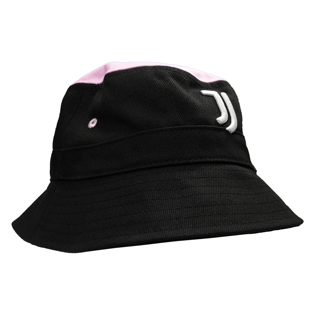 Juventus Black and Pink Bucket Hat
