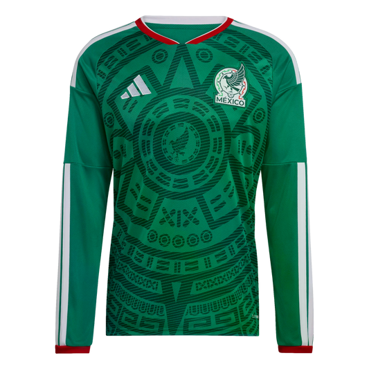 Adidas Mexico 2026 Long Sleeve Home Jersey