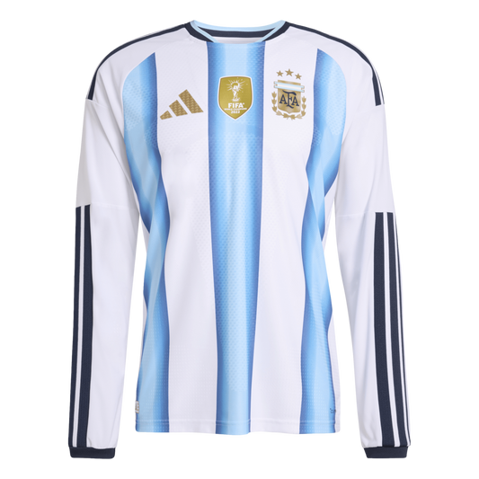 Adidas Argentina 2026 Authentic Long Sleeve Home Jersey