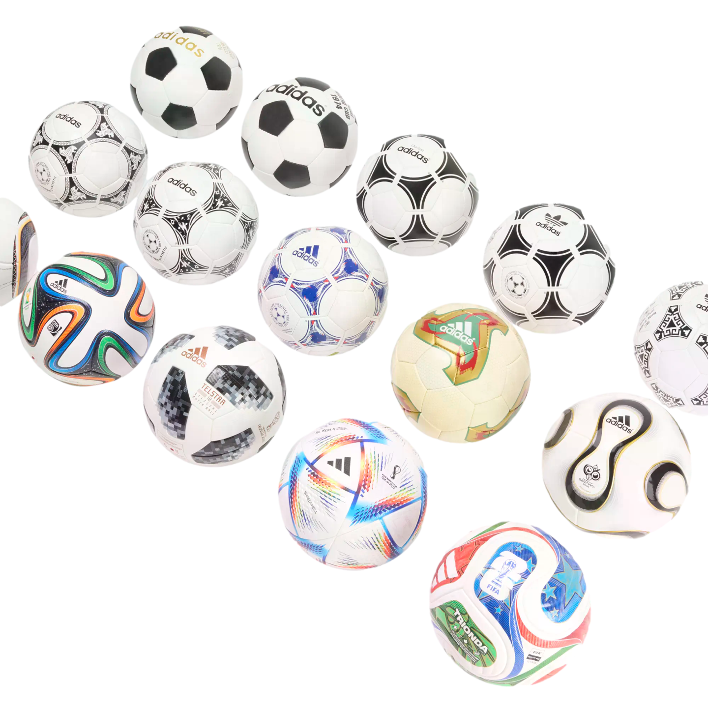 Adidas World Cup Historical Pro Match Ball Set