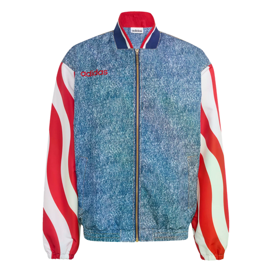 Adidas USA Denim Graphic Track Top Jacket