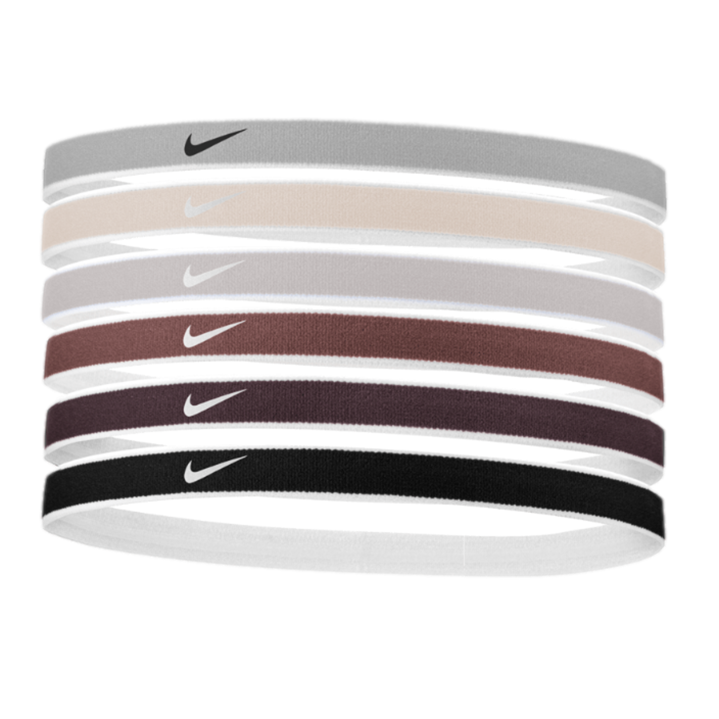 Cintas para la cabeza deportivas Nike Swoosh (paquete de 6)