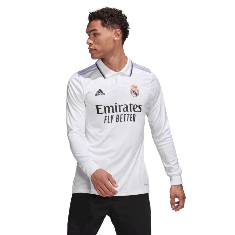 Adidas Real Madrid 22/23 Long Sleeve Home Jersey