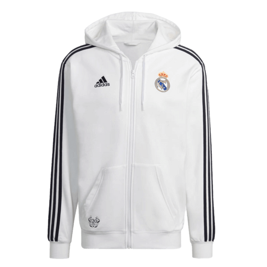 Sudadera con capucha y cremallera completa Adidas Real Madrid DNA