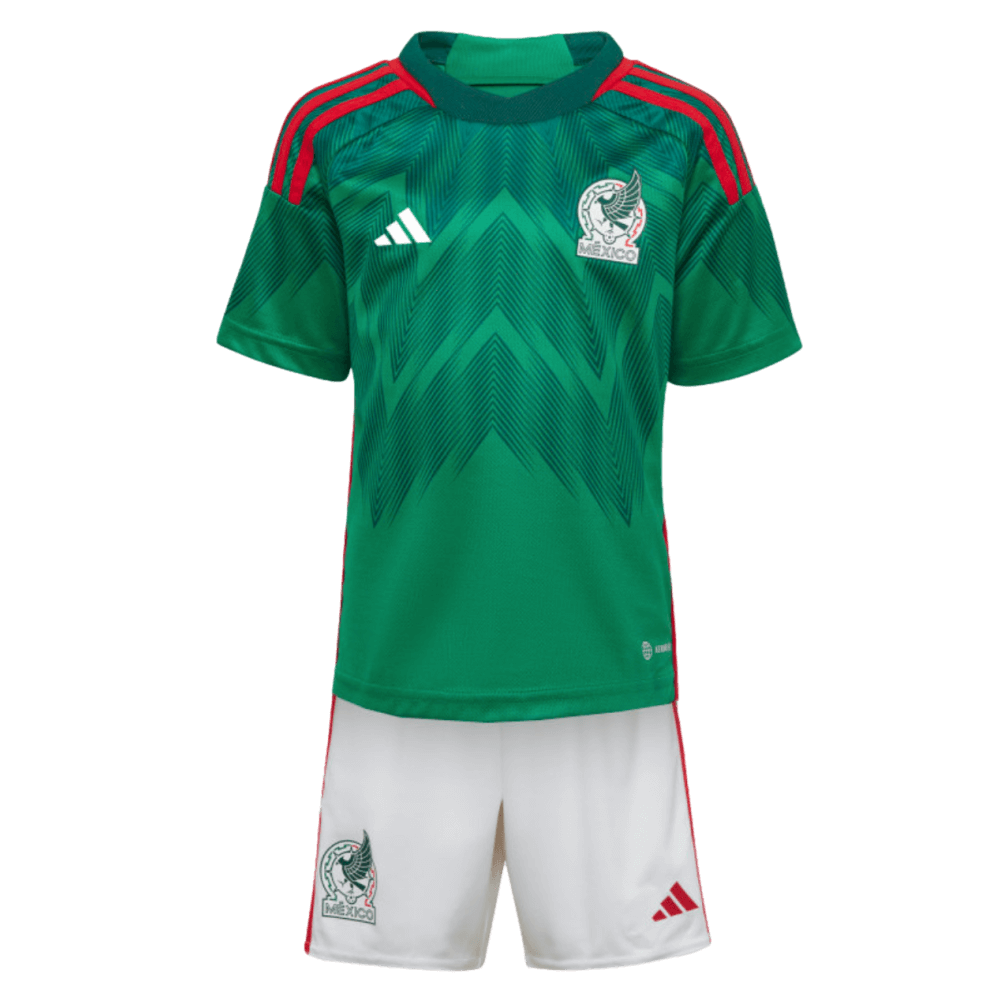 Adidas Mexico 2022 Little Kids Home Mini Kit