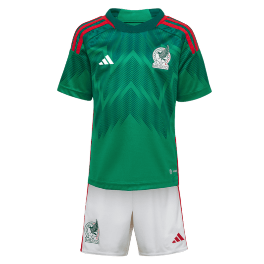 Adidas Mexico 2022 Little Kids Home Mini Kit