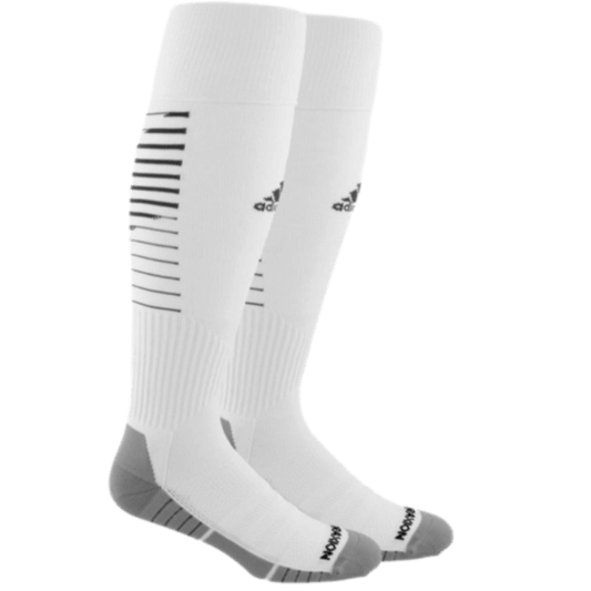 Adidas Team Speed II Soccer Sock - White