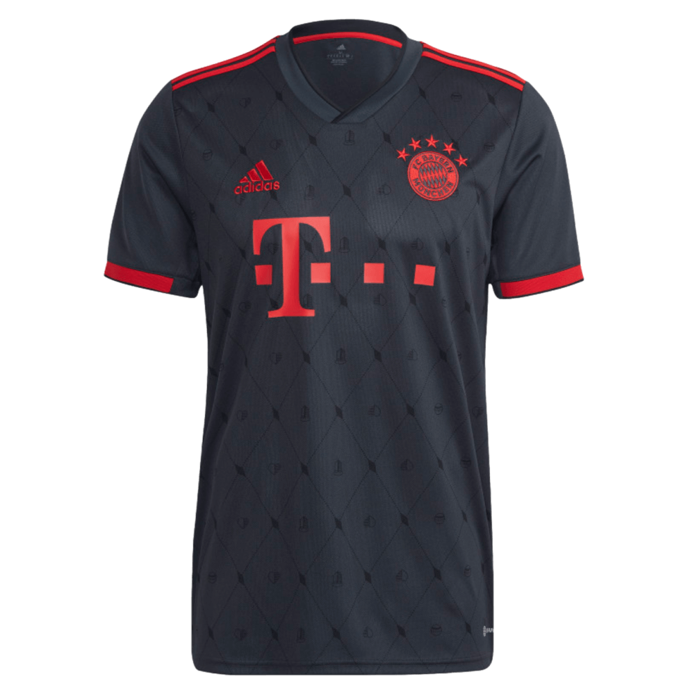 Adidas Bayern Munich 22/23 Third Jersey - Black/Red