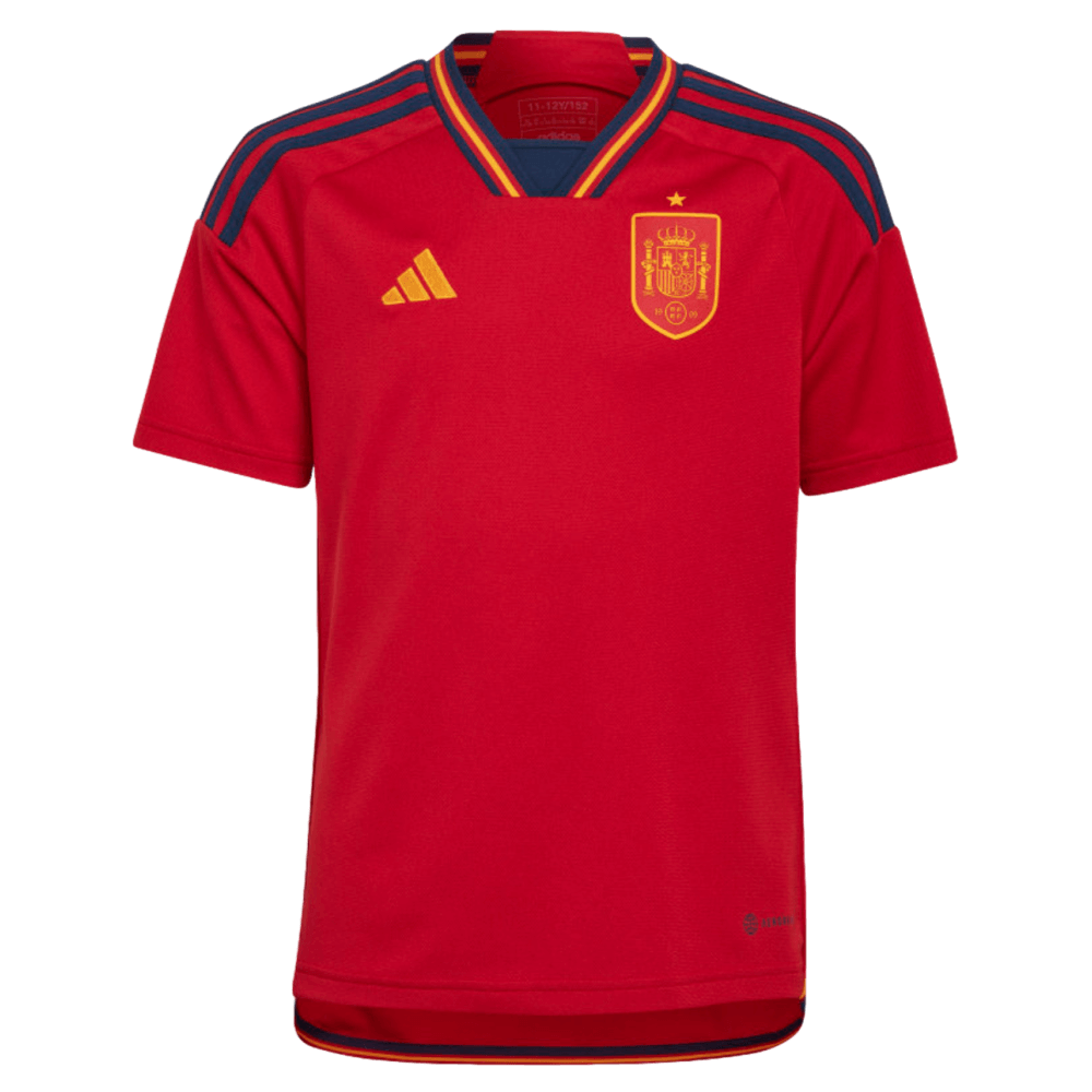 Adidas Spain 2022 Youth Home Jersey