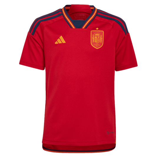 Adidas Spain 2022 Youth Home Jersey