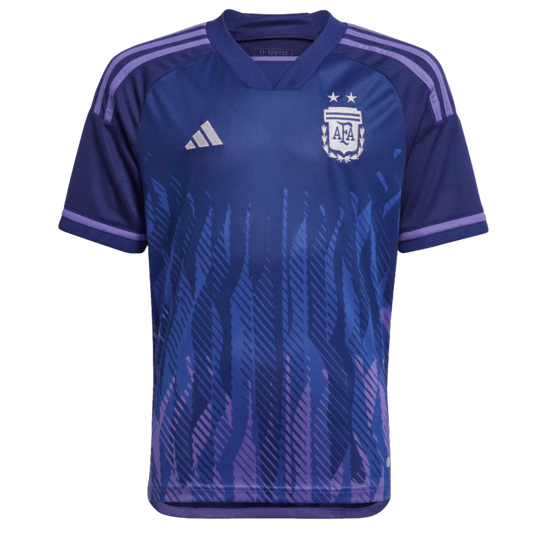 Adidas Youth Argentina 2022 Dual Away Soccer Jersey - Blue / Purple