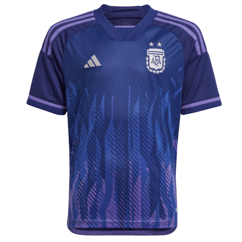 Adidas Youth Argentina 2022 Dual Away Soccer Jersey - Blue / Purple