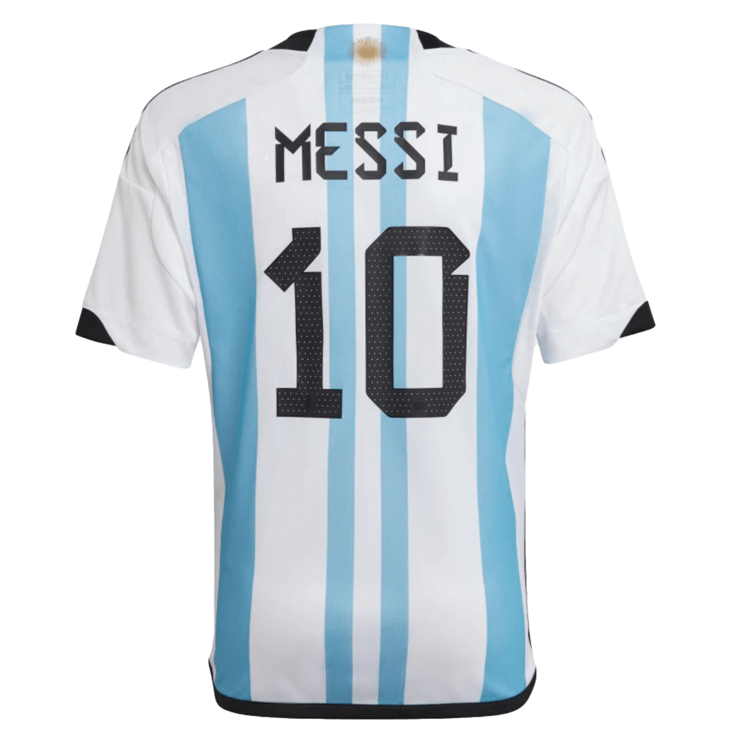 Camiseta local juvenil de Messi de Argentina 22/23 de Adidas