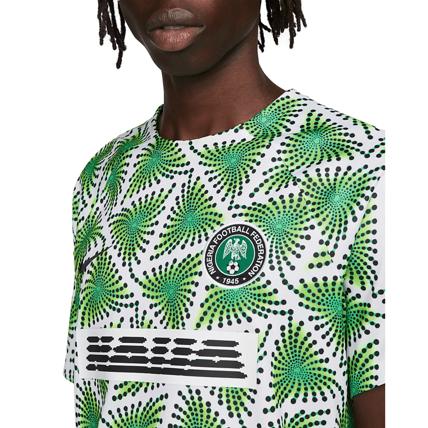 Camiseta Nike de Nigeria para antes del partido