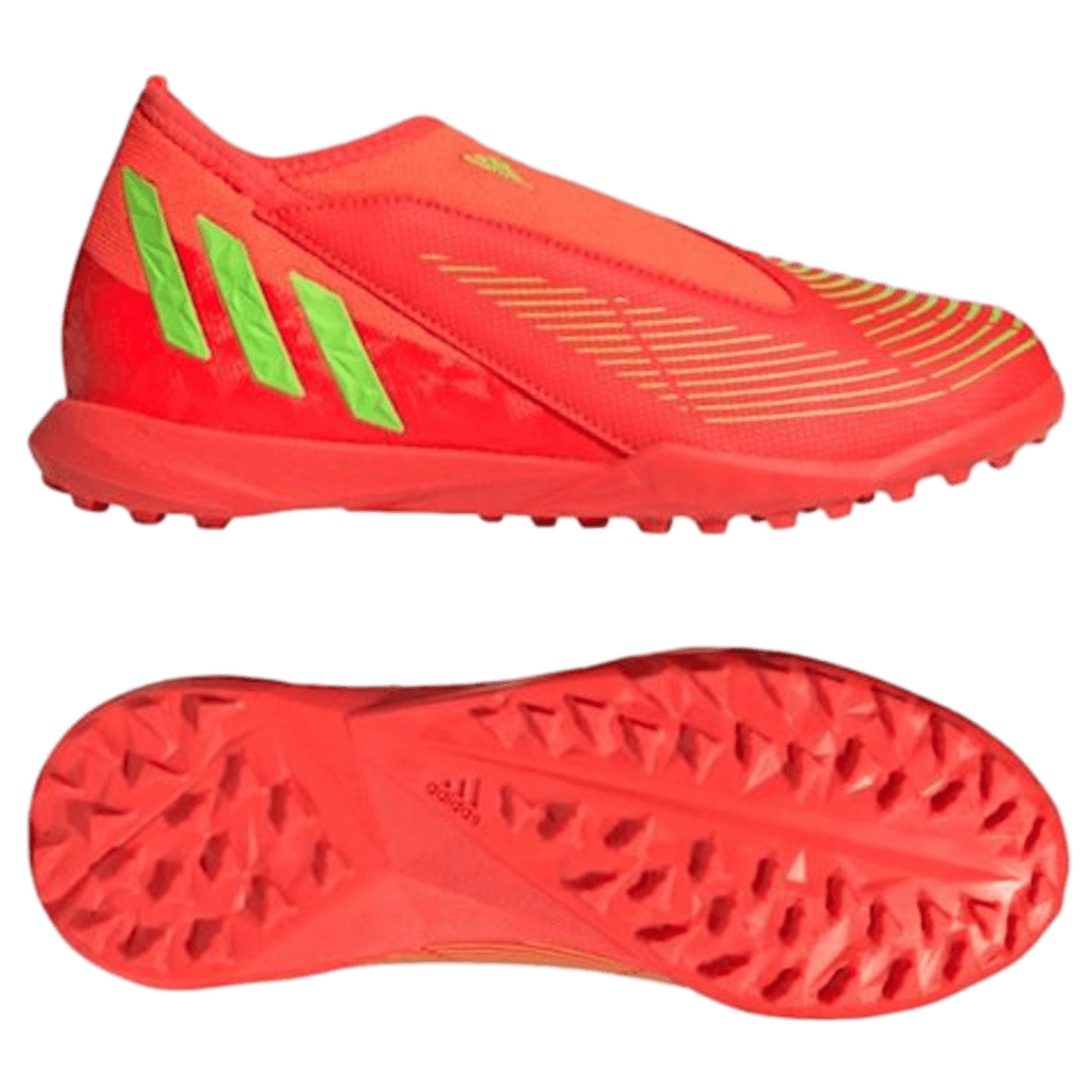 Zapatillas de césped artificial sin cordones Adidas Predator Edge.3 para jóvenes