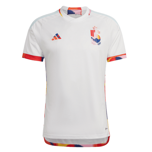 Adidas Men's Belgium 2022 Qatar World Cup Away Jersey - White / Multi