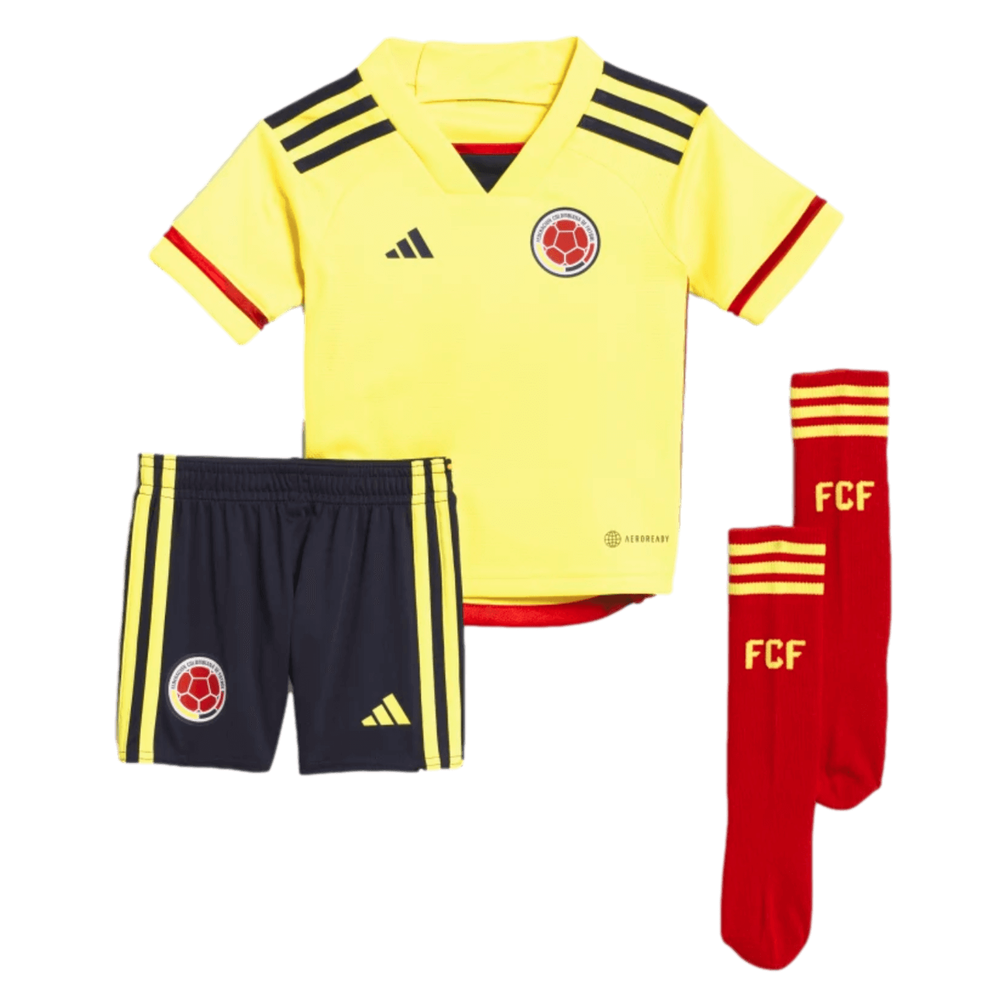 Adidas Colombia 2022 Little Kids Home Mini Kit