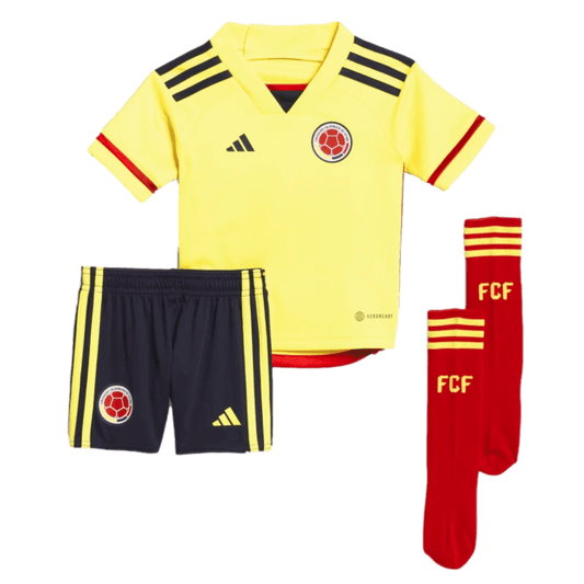 Adidas Colombia 2022 Little Kids Home Mini Kit