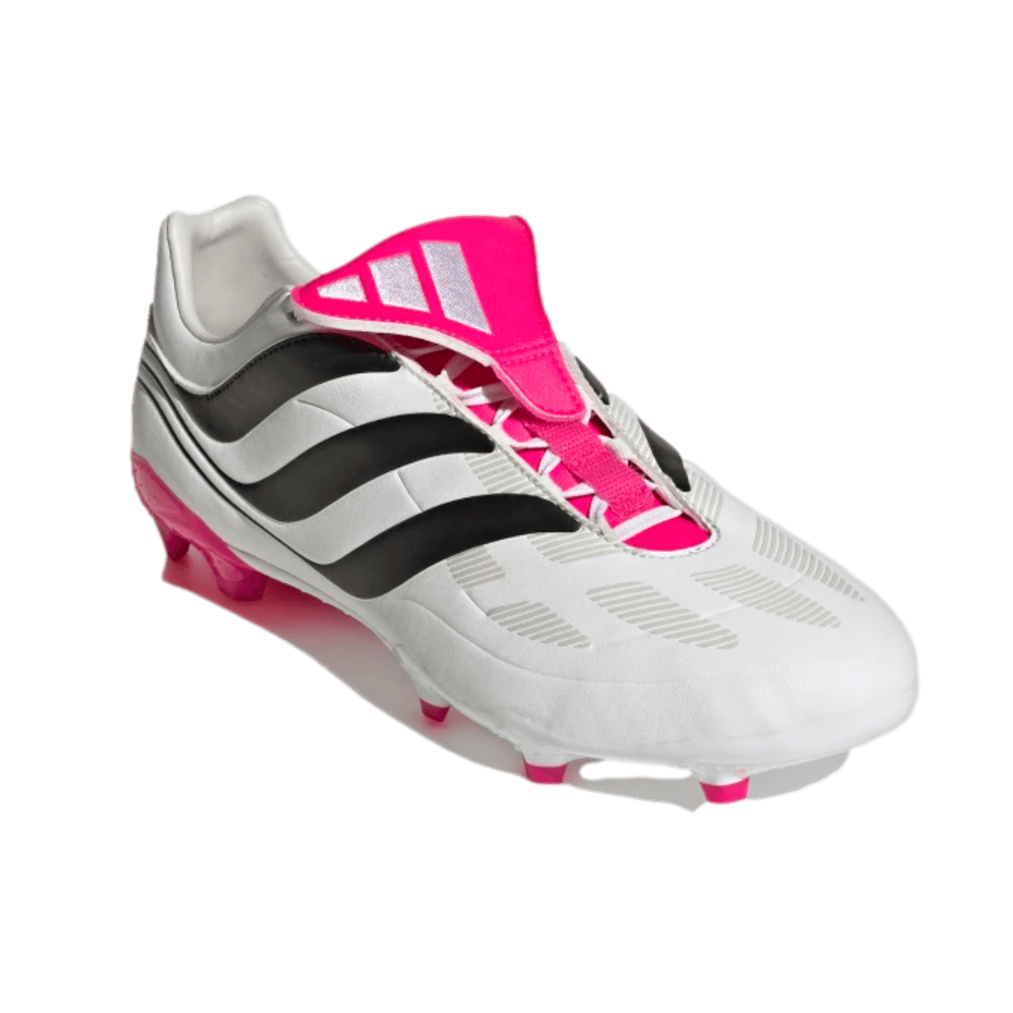 Adidas Predator Precision.3 FG Soccer Cleats - White / Black / Pink