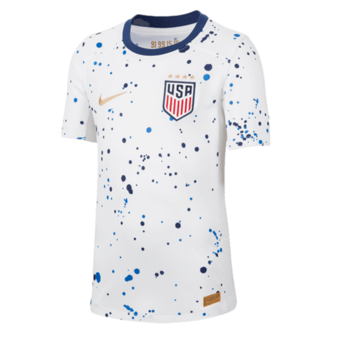 Camiseta local juvenil Nike USA 2023 4 estrellas