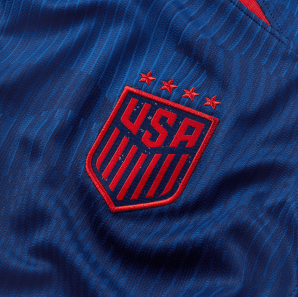 Camiseta visitante Nike USA 2023 4 estrellas para mujer