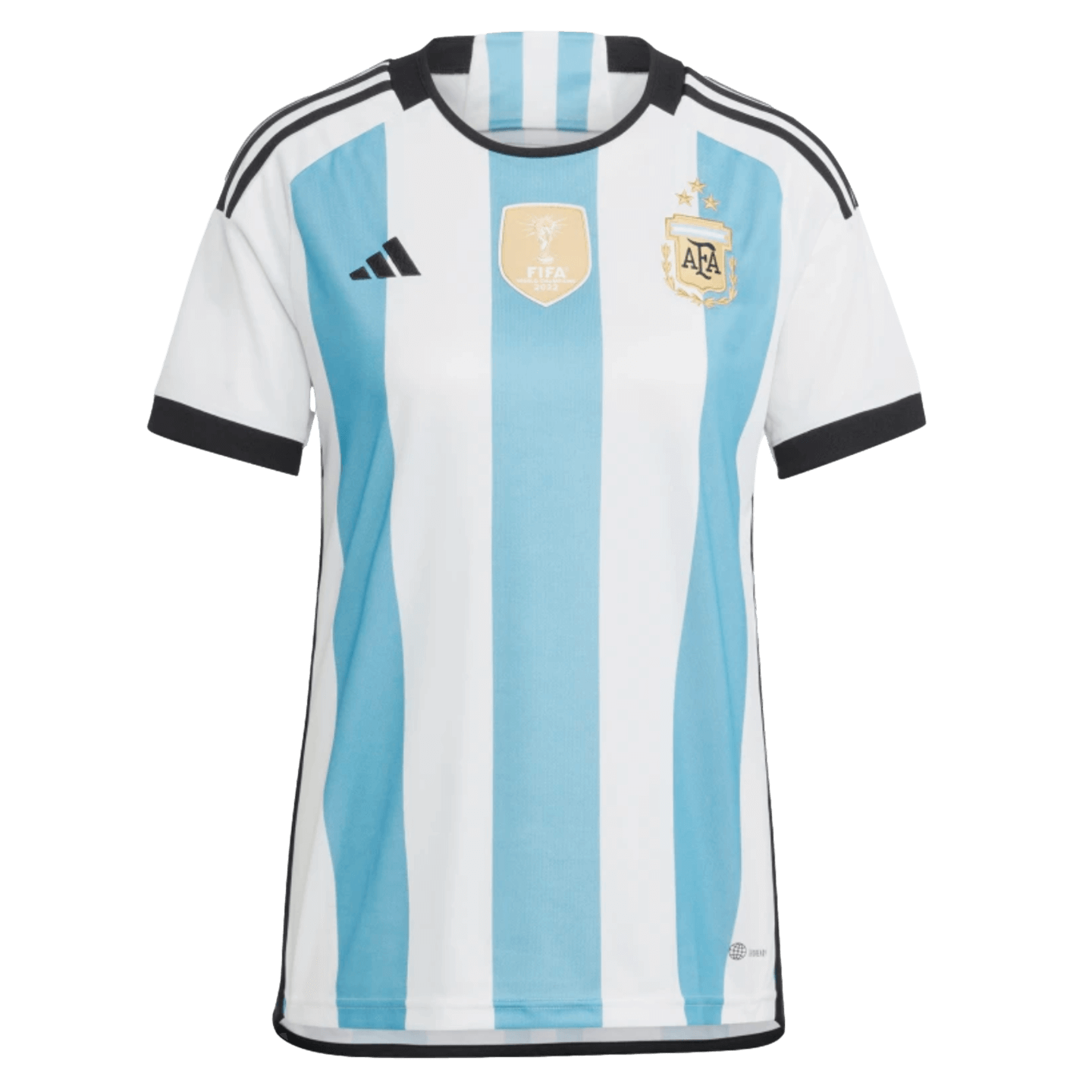 Adidas Argentina 2022 Womens 3-Star Winners Home Jersey