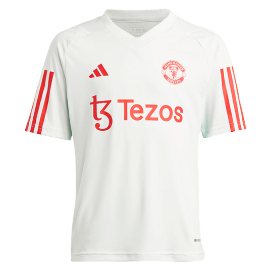 Camiseta de entrenamiento juvenil del Manchester United de Adidas