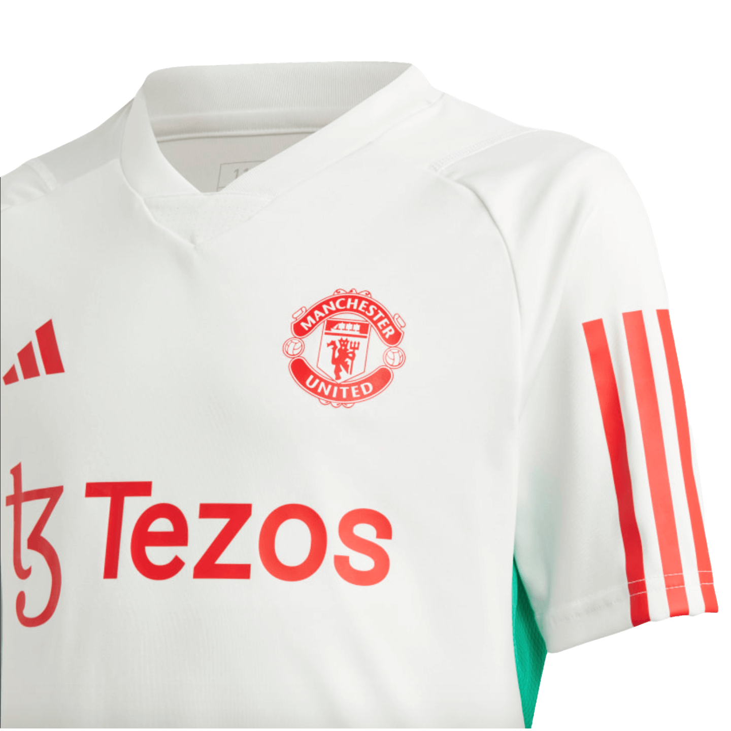 Camiseta de entrenamiento juvenil del Manchester United de Adidas