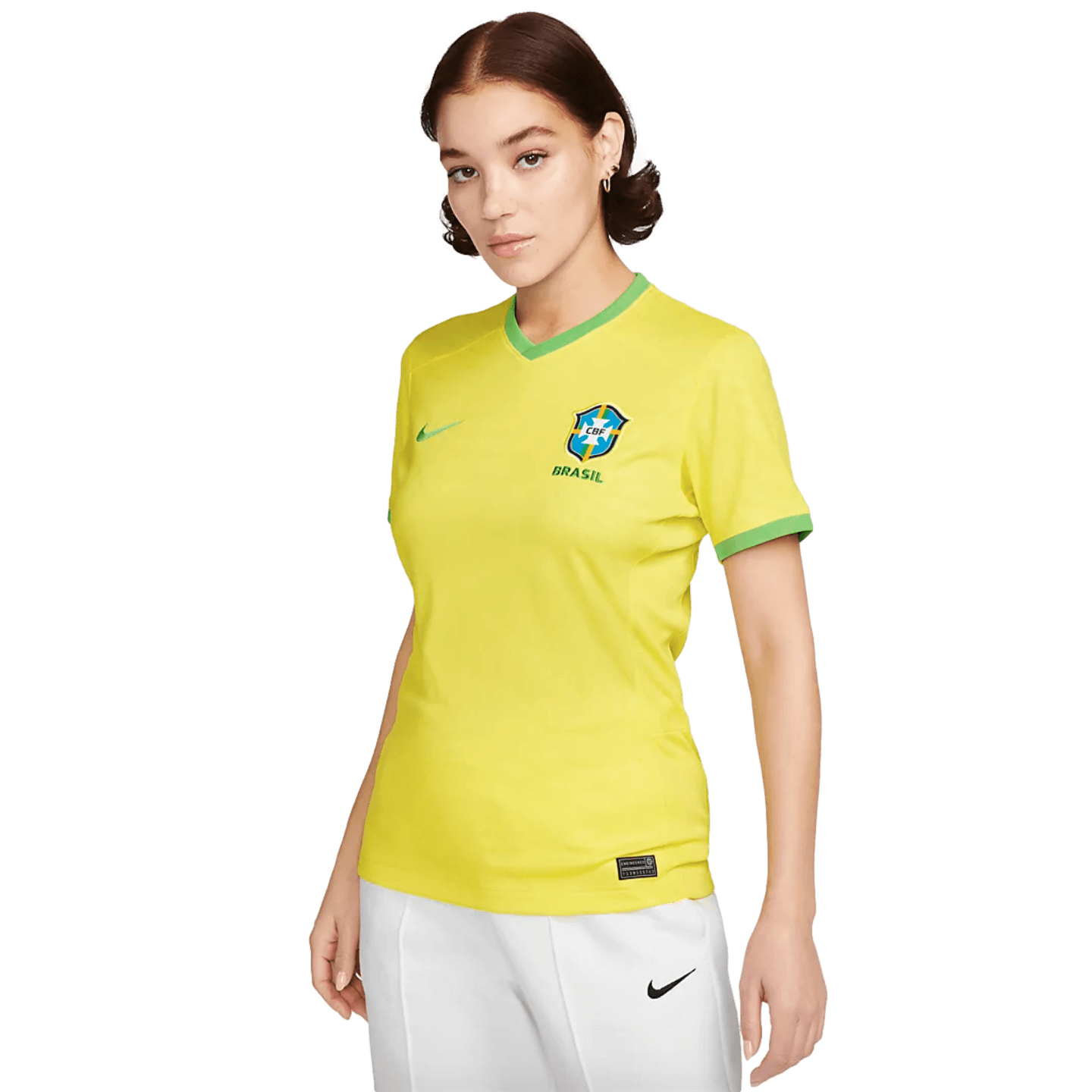 Camiseta local Nike Brasil 2023 para mujer