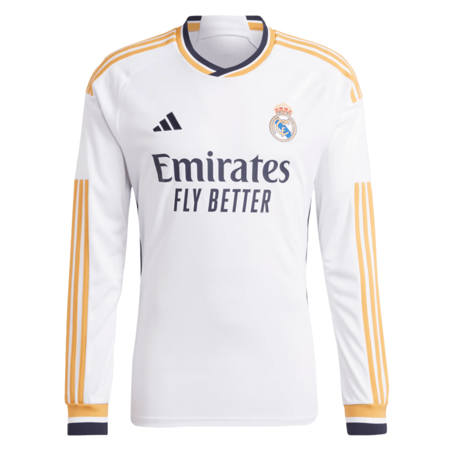 Adidas Real Madrid 23/24 Long Sleeve Home Jersey