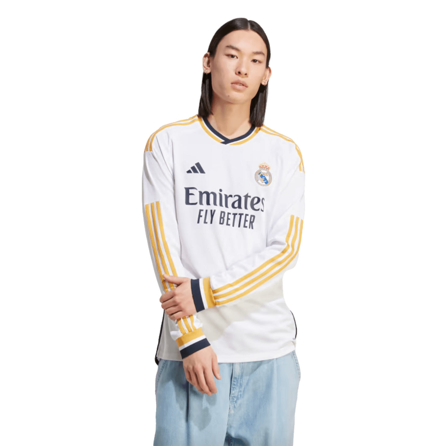 Camiseta local de manga larga Adidas Real Madrid 23/24