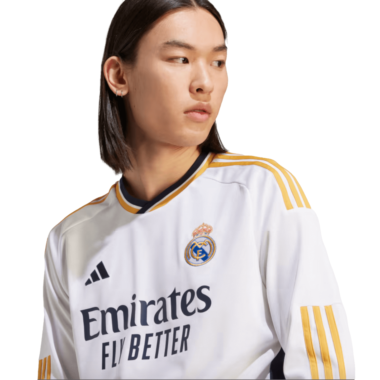 Adidas Real Madrid 23/24 Long Sleeve Home Jersey