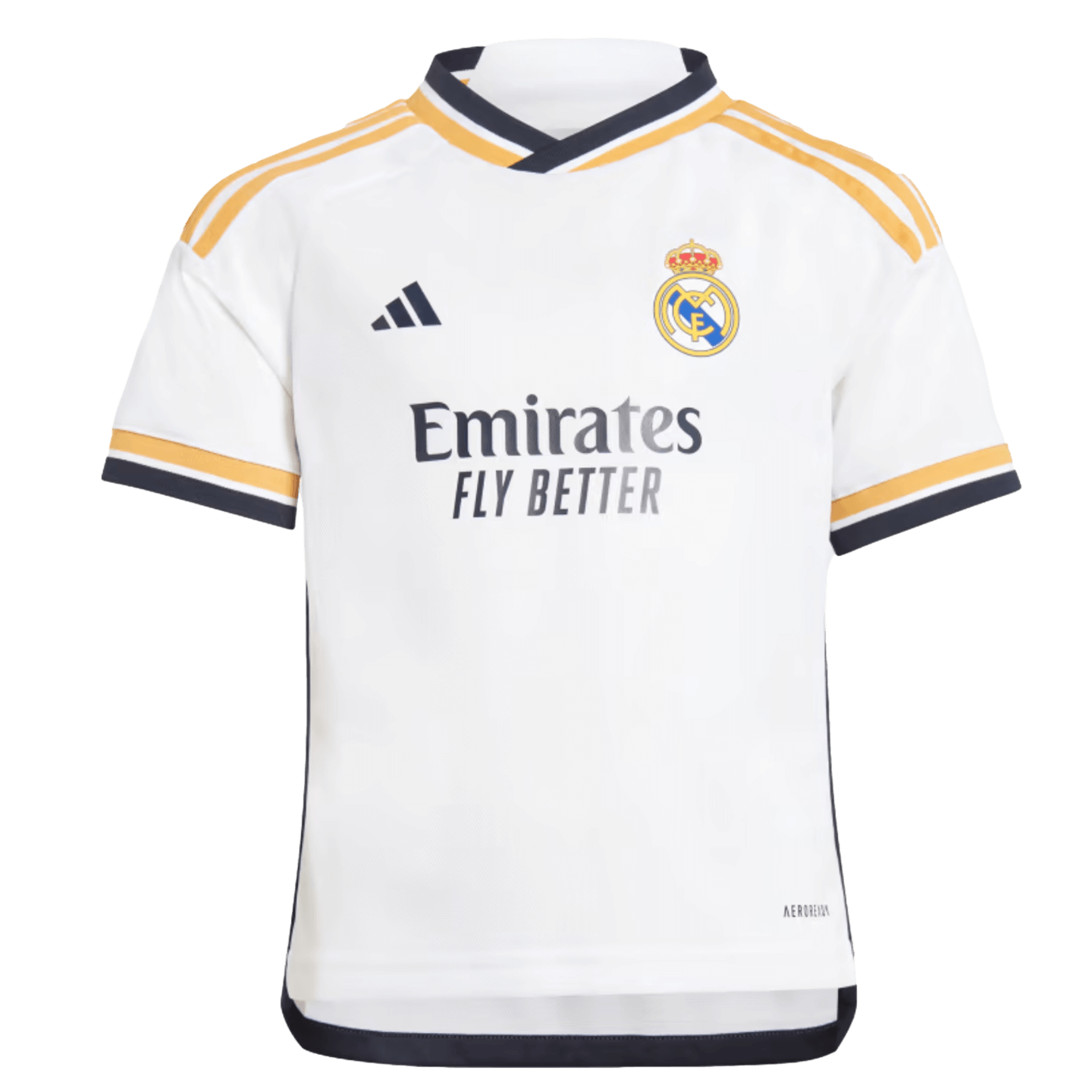 Minikit local Adidas Real Madrid 23/24 para niños pequeños