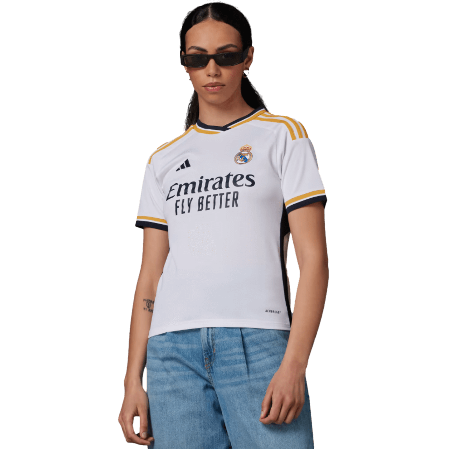 Camiseta local Adidas Real Madrid 23/24 para mujer