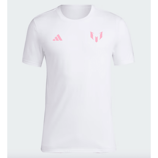 Camiseta Adidas con nombre y número de Messi de Miami