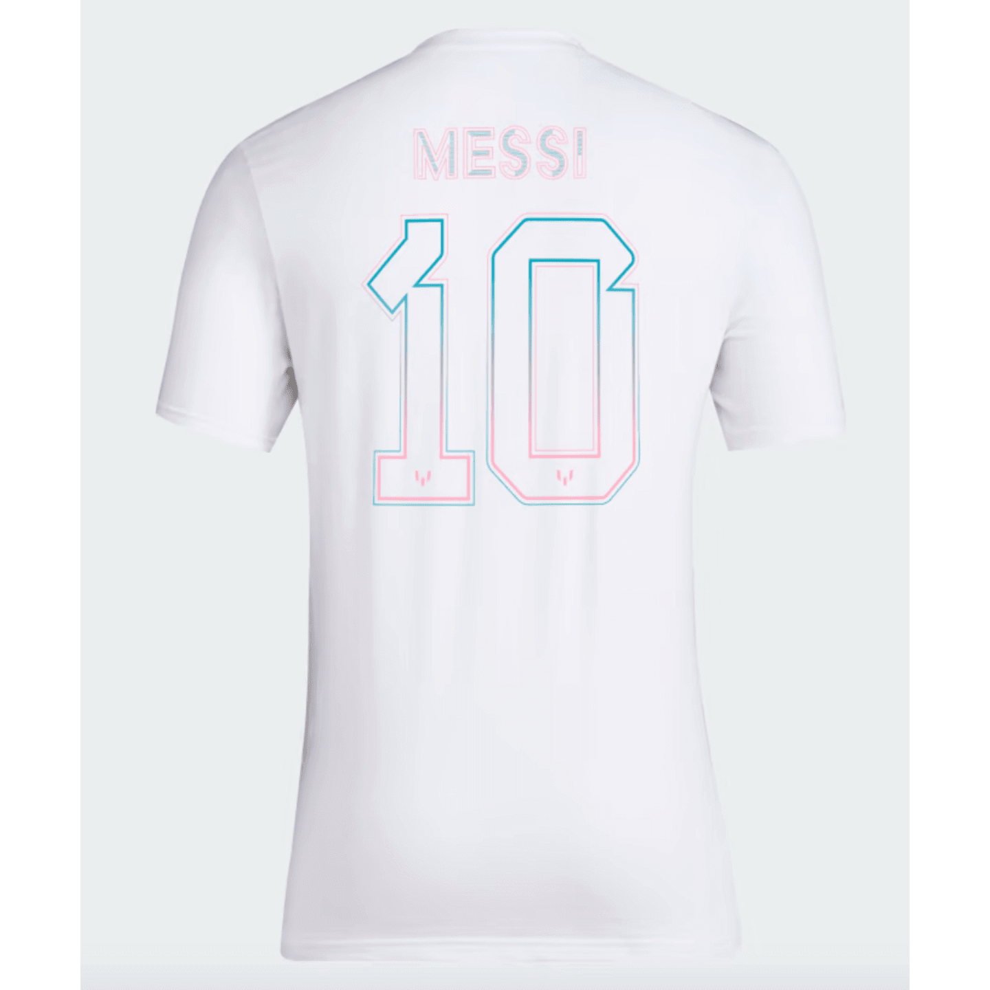 Camiseta Adidas con nombre y número de Messi de Miami