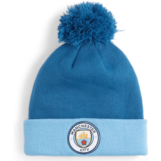 Gorro con pompón para aficionados del Manchester City de Puma