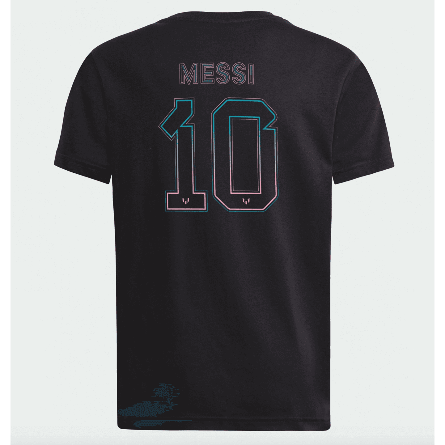 Camiseta juvenil Adidas con nombre y número de Messi en Miami