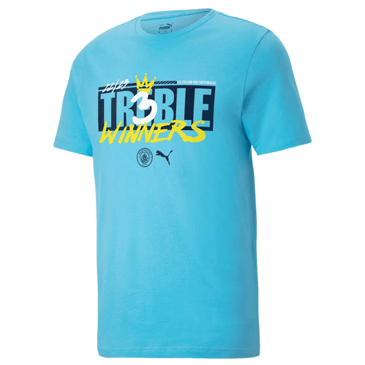 Puma Manchester City 22/23 Treble Winners Youth Tee