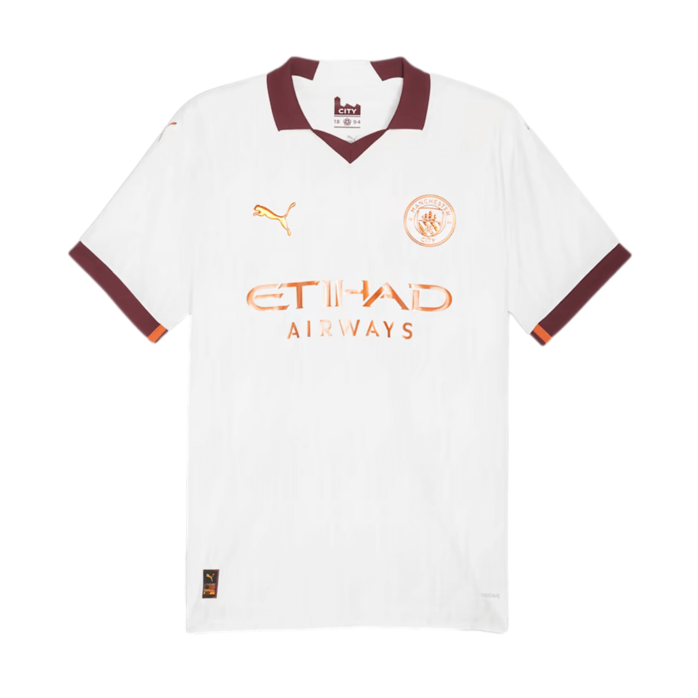 Camiseta de visitante auténtica del Manchester City 23/24 de Puma